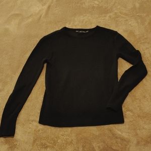 Zara knit black long-sleeve